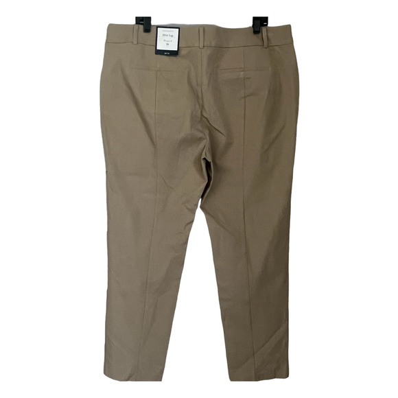 Charter Club Women's Slim Leg Newport Full Length Sedona Dust Pants Size Size 18 - Picture 2 of 9